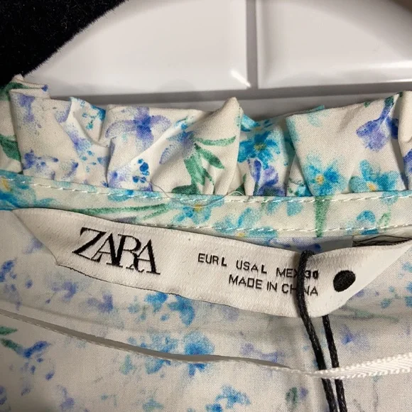 Zara bloggers fave floral flounce hem mini dress - Picture 11 of 13